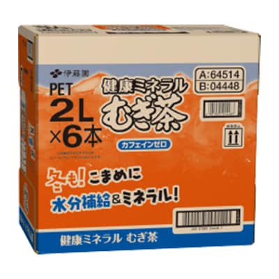 【毎月定期便】健康ミネラルむぎ茶2L　6本　全12回【4012856】