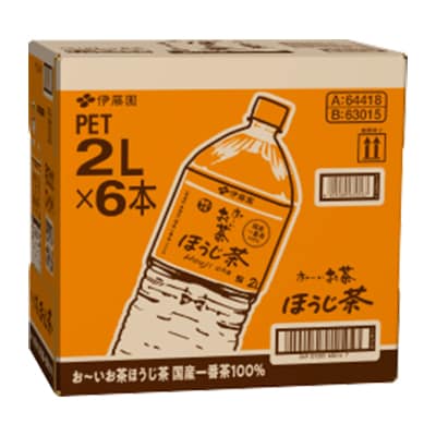 【毎月定期便】おーいお茶　ほうじ茶2L 6本全3回【4010465】