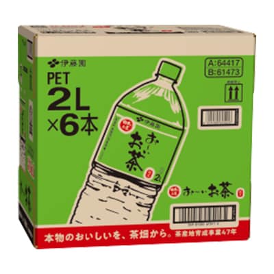 【毎月定期便】おーいお茶　緑茶2L　12本　全6回【4012845】