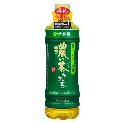 【毎月定期便】おーいお茶　濃い茶600ml48本全3回【4008879】