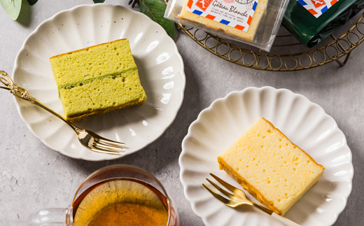 ガトーブランシュ　12個箱入り(プレーン6個・抹茶6個)【配送不可地域：離島】【1488052】