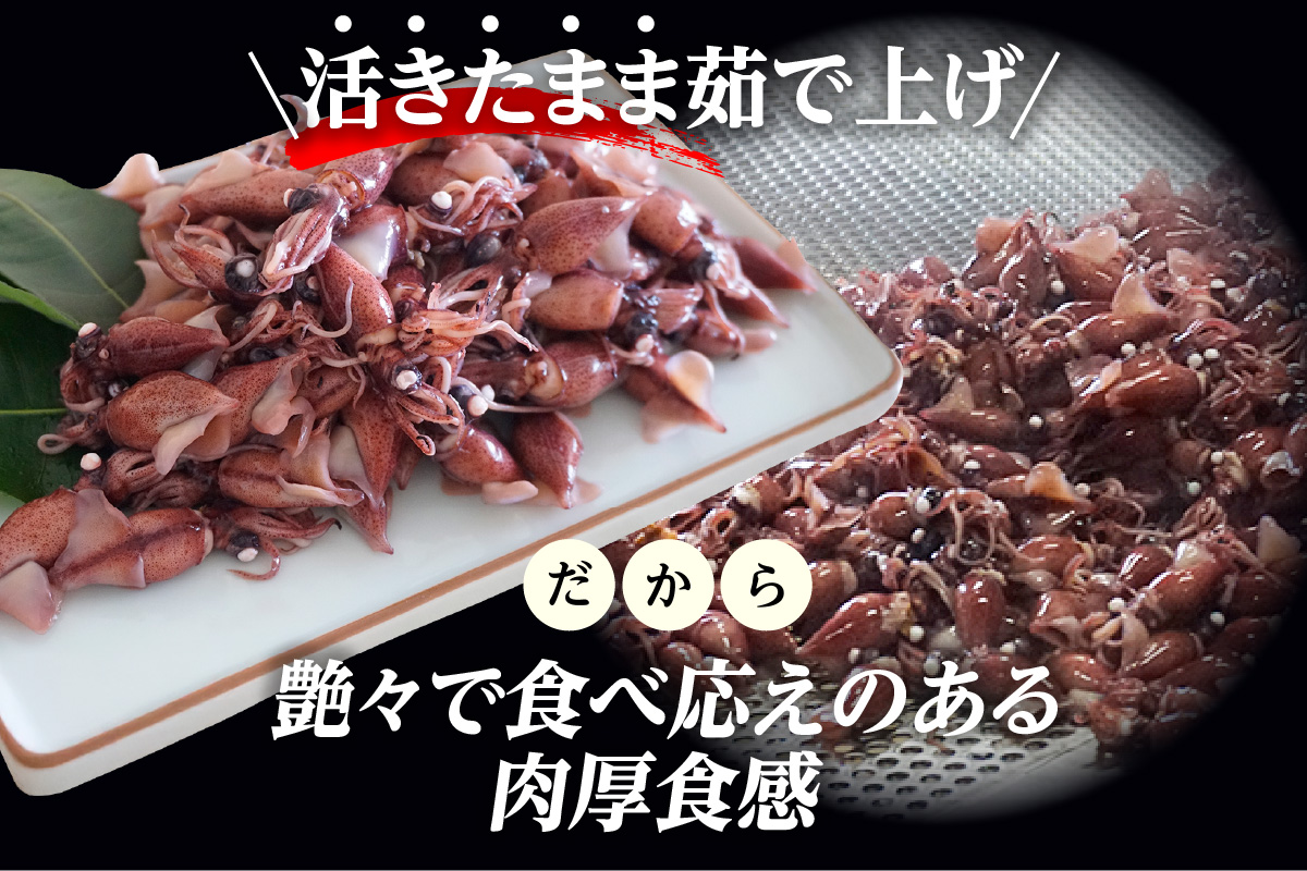 【先行予約】【ほたるいか 鮮度抜群 ボイル 小分け 250g×4パック 1kg 酢味噌付 兵庫県産 冷蔵】令和8年3月以降順次発送予定 生ほたるいかを水揚げ後すぐにボイル その日のうちに発送 新鮮さが際立ち 冷凍からの茹で上げとは艶が全く違います。熟練の職人が絶妙な塩加減で茹上げ。兵庫県はホタルイカ水揚げ日本一 いか 香美町 香住 しゃぶしゃぶ ふるさと納税 モリタ食品 10000円 10-14