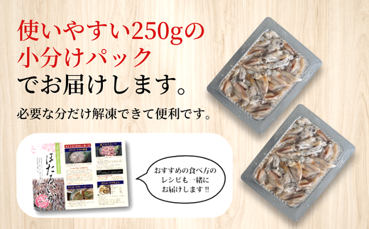 【先行予約】【訳あり ほたるいか 小分け 250g×6パック 1.5kg 香住産 冷凍】令和7年2月下旬以降発送 刺身でも食べられる美味しいホタルイカをぜひ。兵庫県はホタルイカ水揚げ日本一！ ホタルイカ いか 生ほたるいか 便利 兵庫県 香住 日本海 珍味 海鮮 刺し身 生食 しゃぶしゃぶ 醤油漬け お取り寄せ グルメ ギフト ふるさと納税 送料無料 日本海フーズ にしとも かに市場 07-02