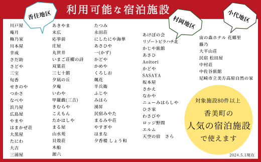 【香美町 宿泊補助券 町内 共通 15000円分 有効期限2年】 発送目安：入金確認後7日以内で発送 ギフト包装可 ふるさと納税 宿泊券 助成券 香住 村岡 小代 兵庫 松葉ガニ 香住ガニ せこがに ほたるいか 但馬牛 50000円 25-05