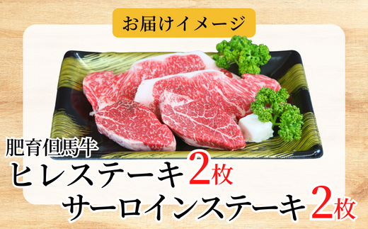 【但馬牛 肥育牛 サーロインステーキ150g×2 ヒレステーキ150g×2 合計600g 但馬牛の最高級ステーキセット 冷凍 産地直送】黒毛和牛のルーツ 牛肉 ステーキ しゃぶしゃぶ すき焼き 和牛 但馬 神戸 香美町 村岡 70000円 02-10