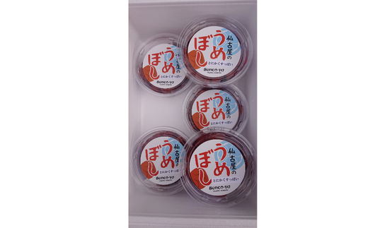 【仙古屋のうめぼし　200g×5個】自家生産の梅 塩分10％ カビ発生防止の為、酒類、酢、及び調味料、防腐剤等不使用 絶妙な旨味 焼酎の梅割り、食欲不振、夏バテ、健康志向の方に、是非、お勧め 香美町産 香住産 日本海 山陰 senco-ya（仙古屋）14000円 42-04  