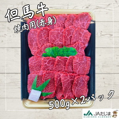 但馬牛　焼き肉用(赤身　1kg)【配送不可地域：離島】【1072499】