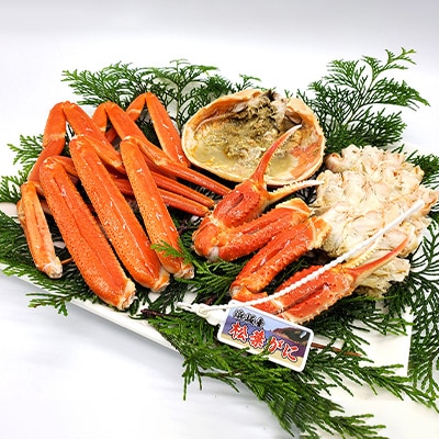 松葉ガニの本場より プロ茹で松葉ガニ(冷凍)　約600g×2枚【配送不可地域：離島】【1062956】