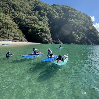 【兵庫・新温泉・SUP】陸では出会えない景色を!日本遺産諸寄でSUP体験!ソロチケット(1名分)【1614661】