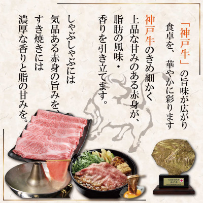 神戸牛(神戸ビーフ)しゃぶしゃぶ・すき焼き用 500g SOS2【配送不可地域：離島】【1686975】