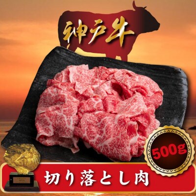 訳あり 神戸牛 切り落とし肉 500g SOS1[配送不可地域:離島]