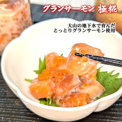 国産 グランサーモン塩辛「極糀」 2本 サーモン×麹×いくら 無添加 仕上げ【配送不可地域：離島】【1723790】