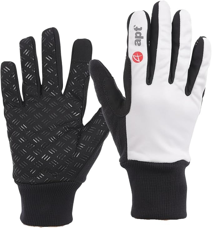 apt'サイクルグローブ 【Mサイズ・ホワイト】冬 冬用 温かい 多機能防寒グローブ 防寒 防風 耐久性 高機能 自転車 サイクルスポーツ タッチパネル対応 W-FITG 奈良県 奈良市 なら 11-127