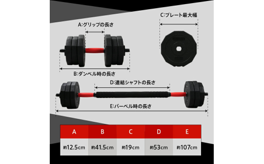 ダンベル バーベル 2WAY 〈10kg×2個セット〉 〈ライズクリエイション atRise〉 可変式ダンベル 筋トレ バーベル ダイエット 奈良県 奈良市 奈良 rise330