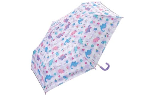 日傘 晴雨兼用傘 キッズ 傘 UVカット 軽量 遮熱 晴雨兼用 折りたたみ 晴雨 子供用 50cm スケーター UBOTSR1 ハッピー&スマイル 恐竜 ダイナソー 女の子 女子【折りたたみ傘 手開き 子供 小学生 幼稚園 50センチ グラスファイバー】 奈良県 奈良市 なら 7-221