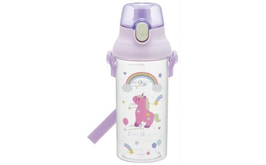 健康クリアマーカーボトル 480ml ユニコーン ユニコーン柄 〈スケーター skater〉 メルヘン 女の子 女子直飲み 水筒 子供 タイムマーカー 目盛り 付き 水筒 ボトル 奈良県 奈良市 なら
