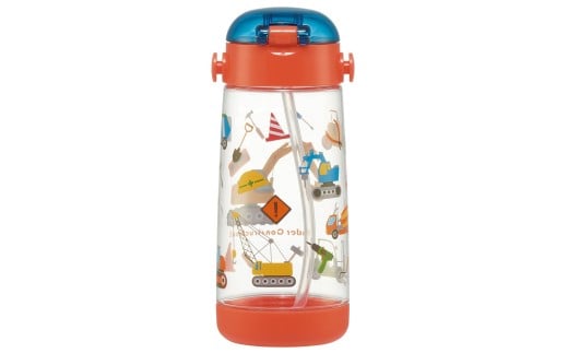 ワンプッシュストローボトル 480ml はたらくクルマ ＜スケーター skater〉 ハッピー&スマイル 水筒 奈良県 奈良市 なら 5-117