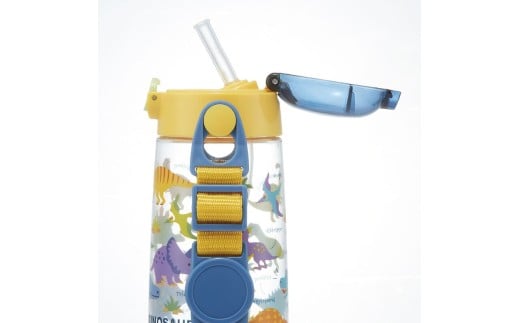 ワンプッシュストローボトル 480ml ディノサウルス　ピクチャ ＜スケーター skater〉 ディノサウルス 恐竜 ダイナソー 水筒 奈良県 奈良市 なら 5-111