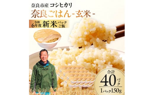 レトルトパックご飯（玄米）150g × 40個 10月下旬発送開始 米パックご飯 米 お米 ご飯 ライス パックご飯 パックライス レトルト レトルトパック ブランド米 玄米 るさと納税 ご飯パック ごはんパック レトルト ご飯 パックごはん パックライス パック ごはん 米 保存食 備蓄 送料無料 ふるさと ランキング 人気 おすすめ 26-003