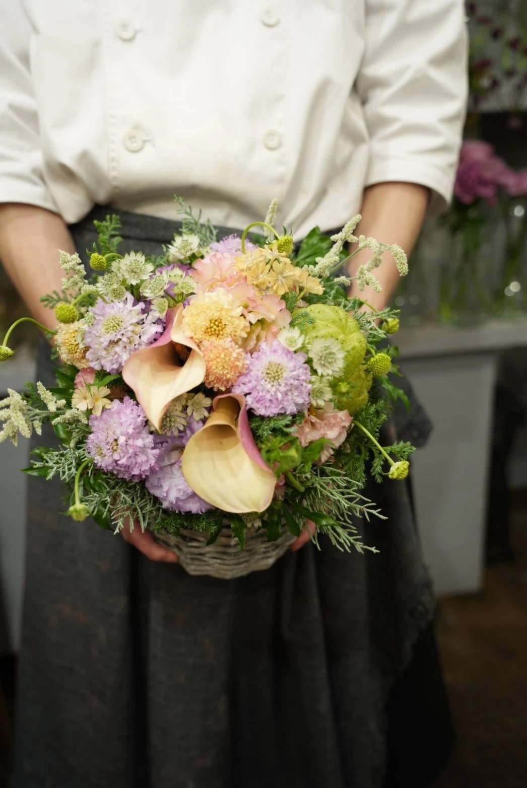 フラワーアレンジメント Sサイズ 花 花束 ブーケ アレンジ プレゼント 贈り物 花のある生活ドライフラワー 生花 お祝い 記念日 KACHA 19-009