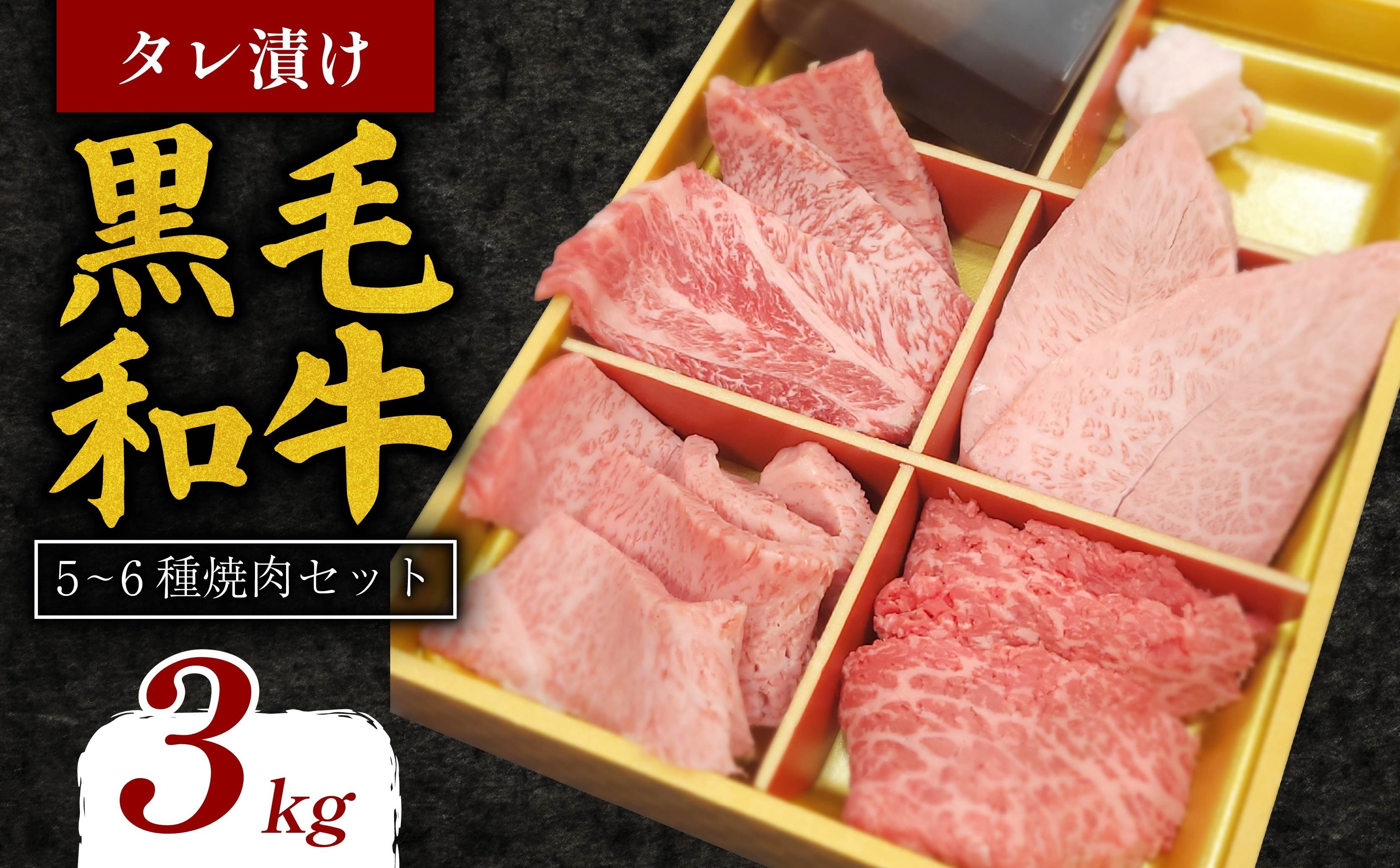 タレ漬け 黒毛和牛 5~6種 焼肉セット 3kg 肉よし 黒毛和牛 冷凍 牛 味付け肉 牛 牛肉 お肉 肉 赤身 A5ランク たれ漬け 焼肉 厳選 精肉店 惣菜 おかず 霜降り お弁当 お取り寄せ グルメ ギフト プレゼント 贈答品 お礼の品 奈良県 奈良市 なら 60-018