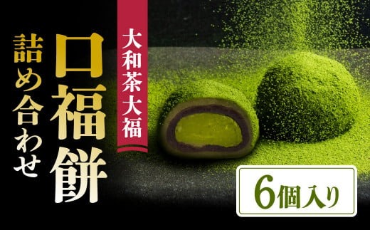 大福 お菓子 スイーツ 大和茶大福 口福餠 詰め合わせ 6個入り 株式会社八宝 J-34