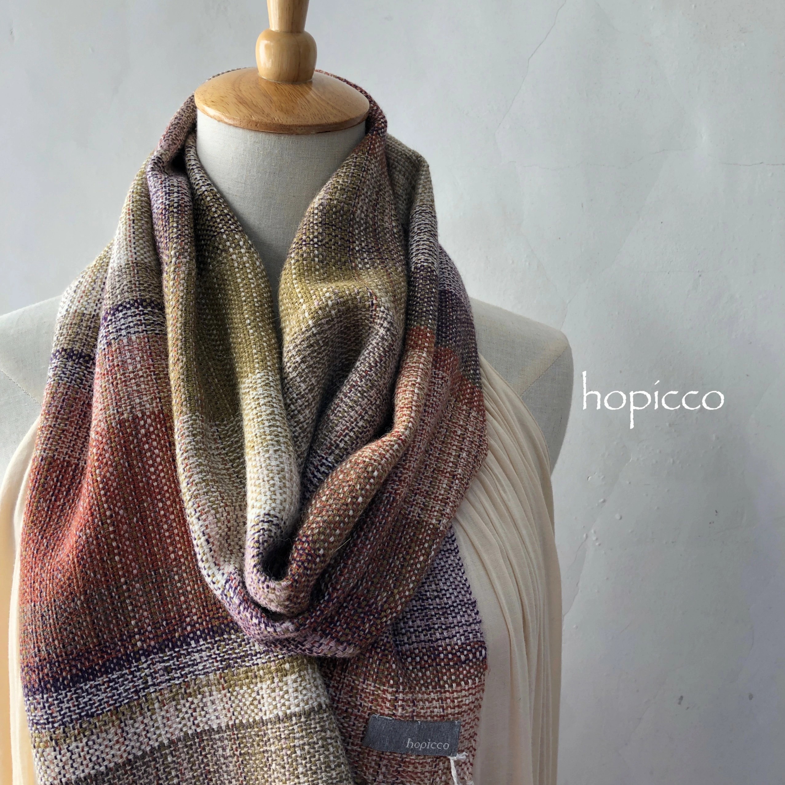 ストール（ベビーアルパカ）20cm×160cm 茶系 合同会社工藝舎 奈良県 奈良市 なら 50-029