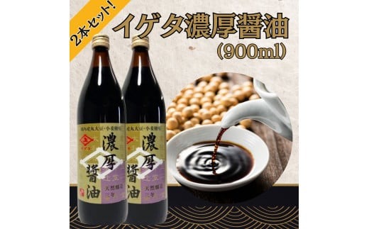 イゲタ 濃厚醤油（900ml）2本セット 株式会社井上本店 奈良県 奈良市 なら 8-006