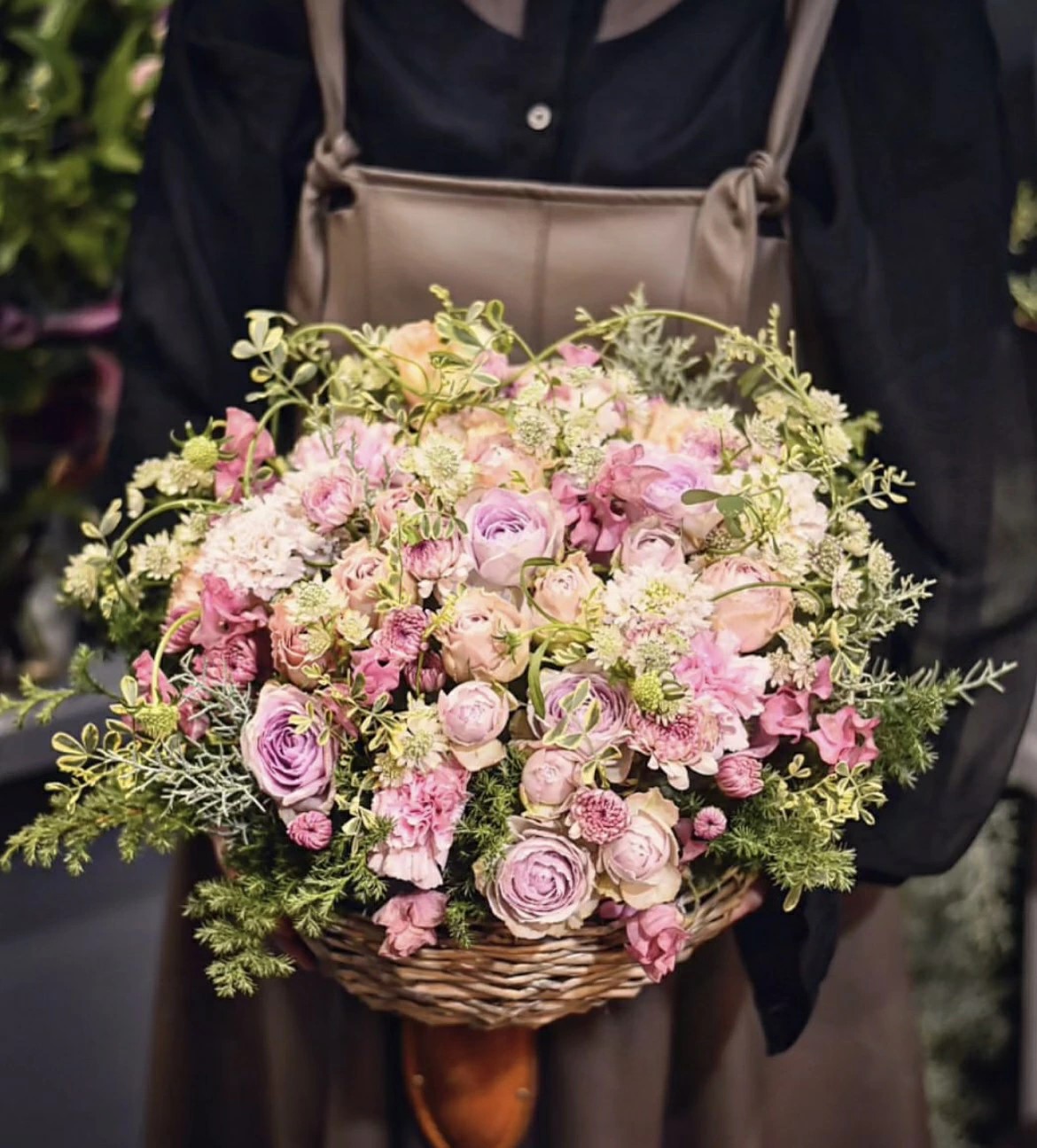 フラワーアレンジメント Lサイズ 花 花束 ブーケ アレンジ プレゼント 贈り物 花のある生活ドライフラワー 生花 お祝い 記念日　株式会社KACHA 奈良県 奈良市 なら 41-002