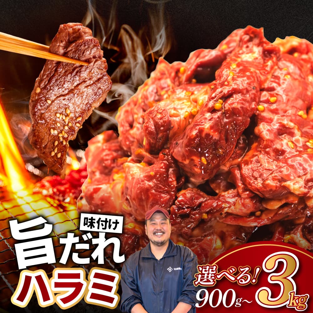 旨だれハラミ 3kg 牛肉 選べる発送時期 容量 牛肉 肉 牛 濃厚 旨味 便利 小分け お肉 牛肉 ハラミ 牛ハラミ 冷凍 送料無料 近藤精肉店