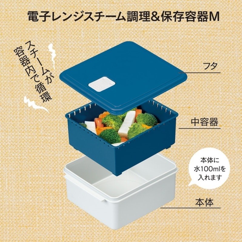 保存容器 レンジ 調理 時短 調理器具 簡単調理 「電子レンジスチーム調理」1000ml レッド キッチン用品 チキン 野菜 魚 調理 簡単 ヘルシー おしゃれ シンプル 蒸し 温野菜 便利 料理 グッズ 便利 スケーター株式会社 652097 奈良県 奈良市 なら 4-016