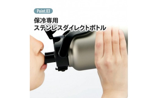 ハンドル付ワンプッシュダイレクトボトル 1200ml 保冷専用シルバー STD12H_4973307596797 スケーター株式会社 奈良県 奈良市 なら 11-022