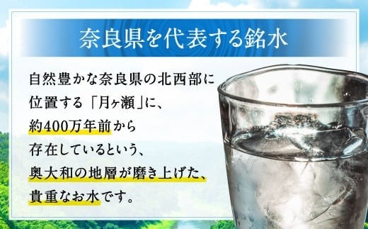 【定期便3ヶ月】奥大和の銘水　540ml×48本（1箱24本入り×2箱）×3ヶ月 G-97