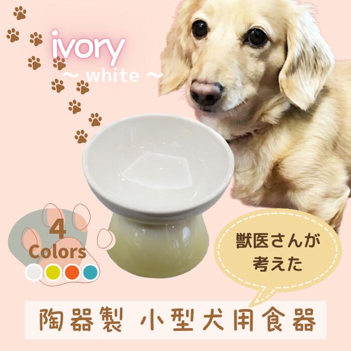 ペット用食器 『 小型犬用食器 アイボリー ホワイト 』(スケーター株式会社) フードボウル 犬用食器 ペット用 犬 食器 餌 餌入れ えさ入れ ペットフード入れ 小型犬 白 マット付 536205 奈良県 奈良市 なら 9-050