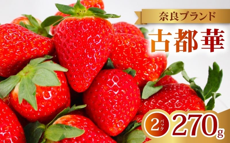 いちご 古都華 2026年 発送（270g×2パック） 家庭用 予約受付中 数量限定 いちご イチゴ 先行予約 いちご 苺 奈良ブランド苺 イチゴ ブランド 古都華 大粒 苺 旬 産地 直送 フレッシュ 新鮮 フルーツ 果物 くだもの 萩原いちご農園 奈良県 奈良市