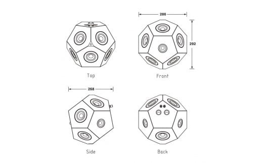 YE-01 12面体スピーカー