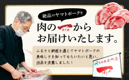 牛肉 和牛 ヤマトポークロースステーキ用【年末年始12月26日~1月7日の着日指定不可】 大和牛専門店 一 I-131