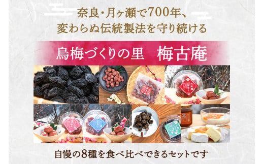 G-71 日本唯一！烏梅職人手づくり 七百年の伝統 本物梅づくし（梅）味比べ8点セット