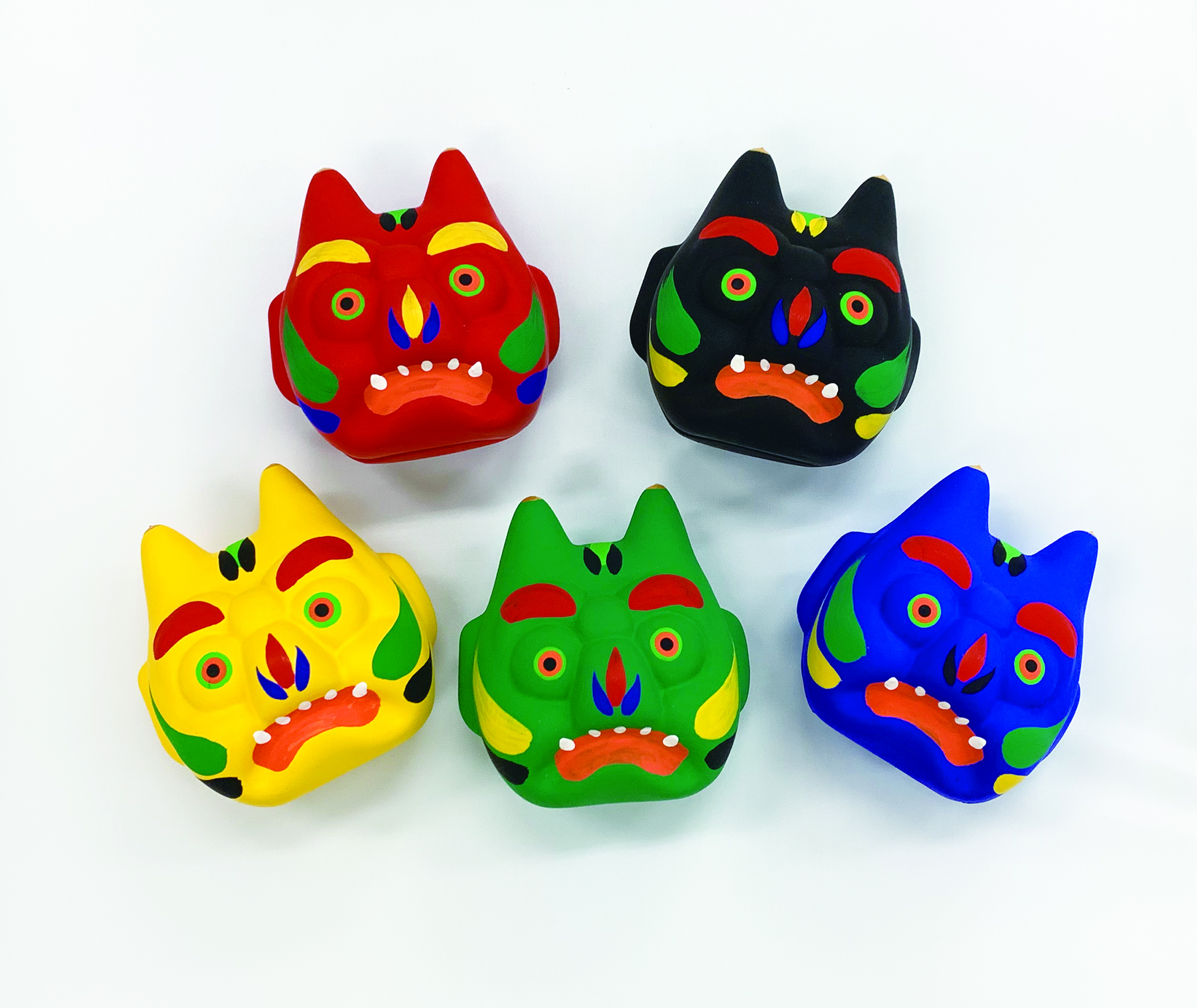 厄除鬼 大小＋根付け守りセット 社会福祉法人わたぼうしの会 奈良県 奈良市 なら 15-033