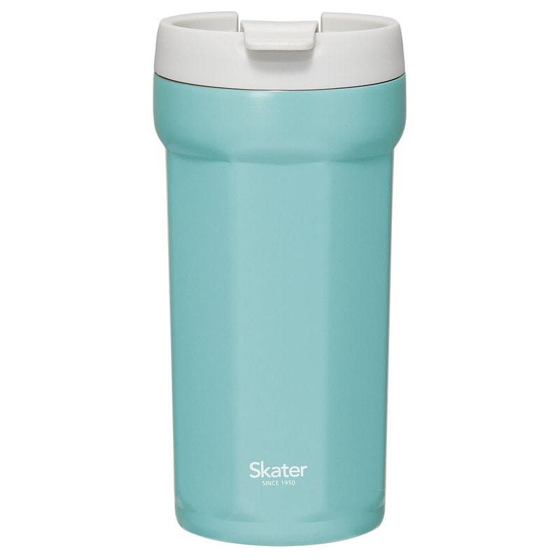 八角形 ステンレス タンブラー 350ml レイクグリーン コップ フタ付き 保温 保冷 おしゃれ スケーター skater SMVO4 フィールカラー 持ち運び ふた付き かわいい 真空断熱 グッズ 便利 スケーター株式会社T 奈良県 奈良市 なら 8-054