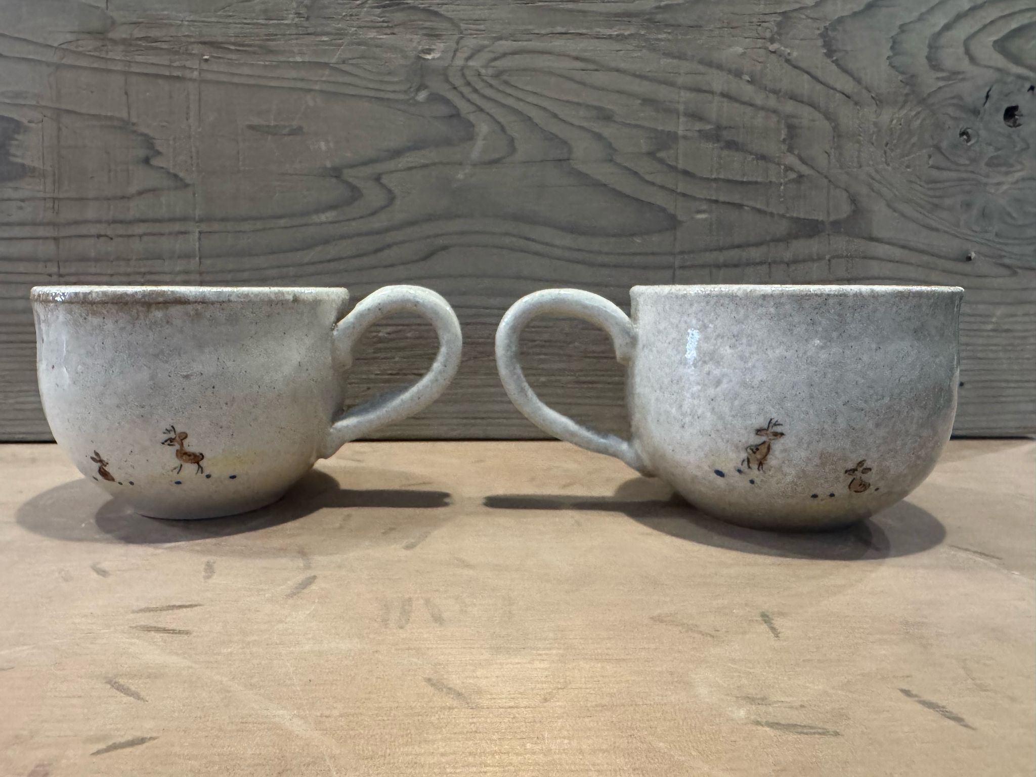 伝統工芸・赤膚焼き マグカップ 2個セット 赤膚焼大塩正史陶房 奈良県 奈良市 なら 34-007