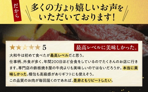 牛肉 ヒレ 大和牛 ヒレステーキ 用 ステーキ【年末年始12月26日?1月7日の着日指定不可】 大和牛専門店 一 F-33