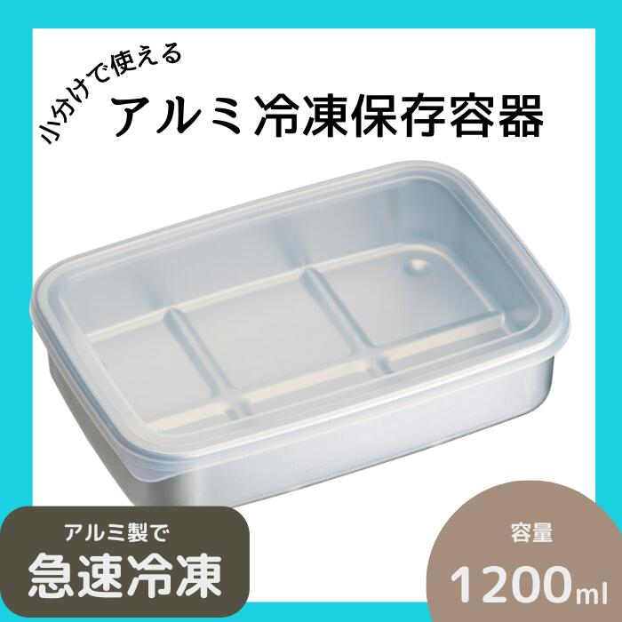 保存容器 「アルミ急速冷凍保存容器Ｌ」 1200ml 小分けで使える キッチン用品 キッチン雑貨 急速冷凍 保存容器 容器 便利 大容量 便利グッズ 冷凍庫 冷凍 保存 作り置き 小分け 食品 食材 スケーター株式会社 340918 奈良県 奈良市 なら 6-064