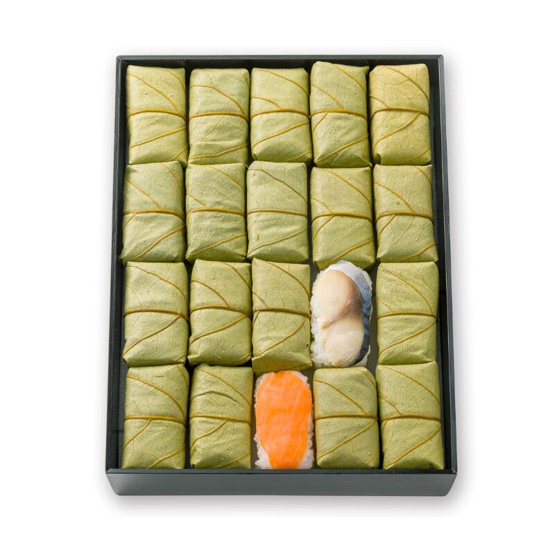 柿の葉寿司 さば さけ 20個入 中谷本舗 ゐざさ 郷土料理 伝統食 和食 お取り寄せ グルメ 名産品 特産品 奈良名物 お土産 贈り物 ギフト 寿司 押し寿司 鯖 鮭 詰め合わせ セット 奈良市 奈良県 敬老の日 ハロウィン クリスマス バレンタイン 正月 12-067