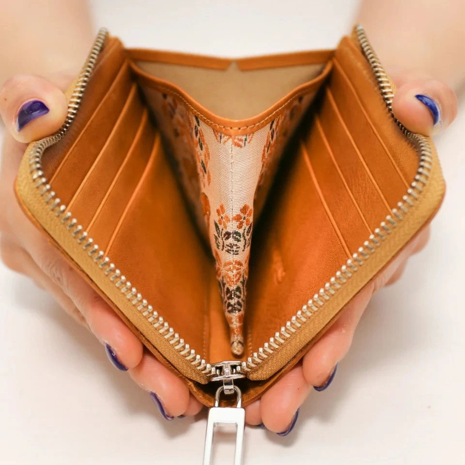 正倉院文様革財布 ミニマル HARUHINO 奈良県 奈良市 なら 68-002