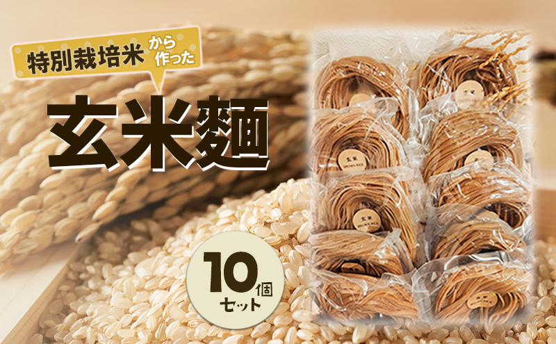 特別栽培米から作った玄米麵　10個セット | 麵 めん 米粉 グルメ 奈良県