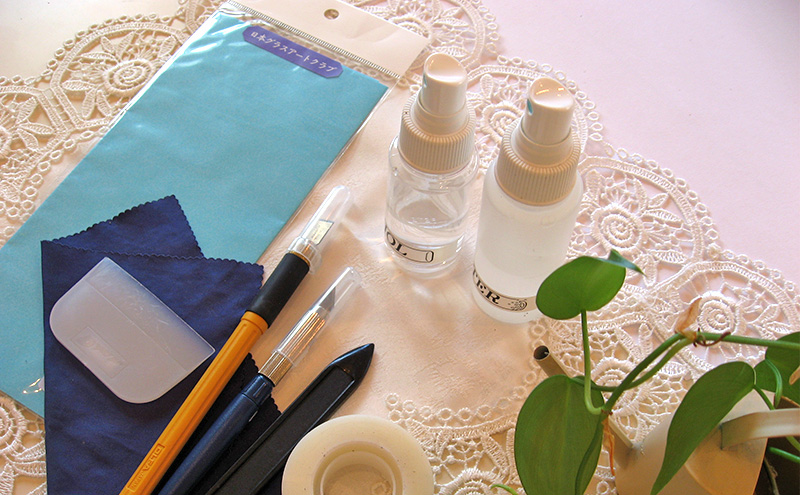 【体験チケット】グラスアート（フィルムステンドグラス）／ティッシュケース制作体験 奈良 大和郡山 体験 