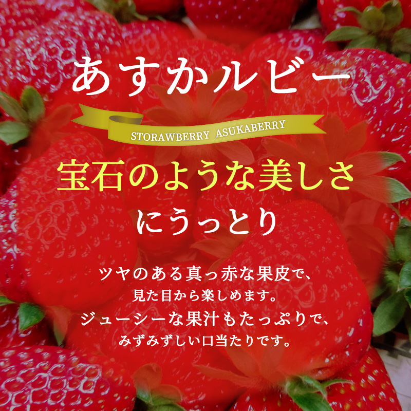 先行予約 いちご 完熟 あすかルビー 約250g(250g×1パック ) 佃農園のこだわり フルーツ 果物 旬 産地直送 旬のフルーツ 旬の果物 お取り寄せ デザート イチゴ 苺 冷蔵 奈良 奈良県 大和郡山市 BN001