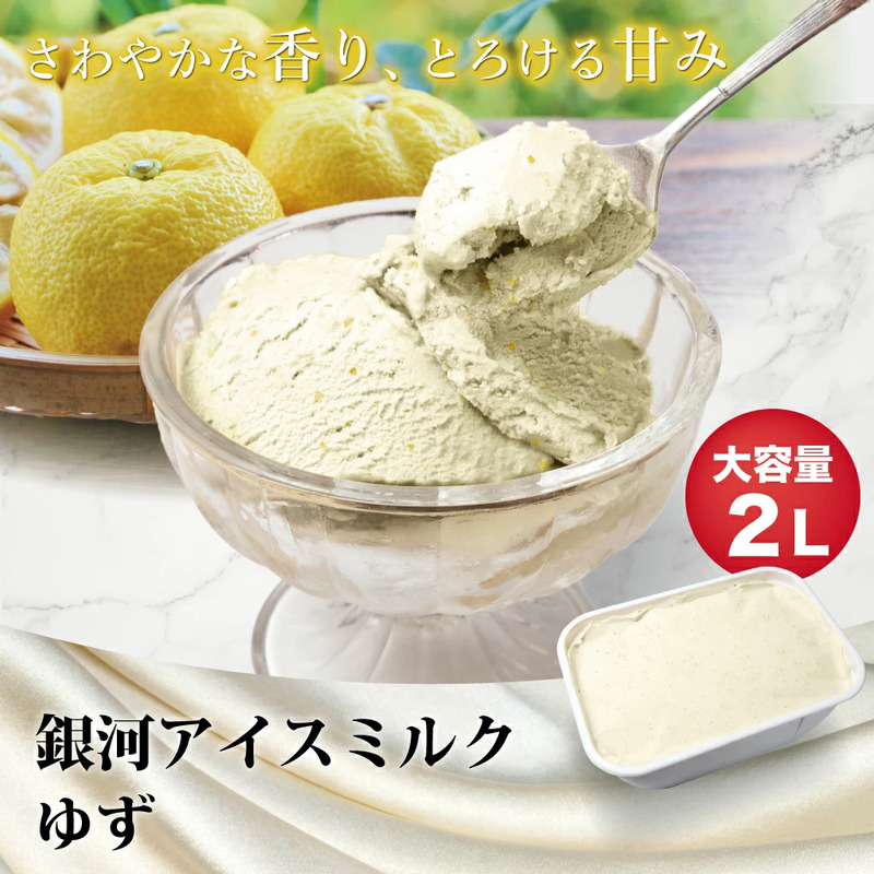 銀河アイス 業務用2リットル ゆず