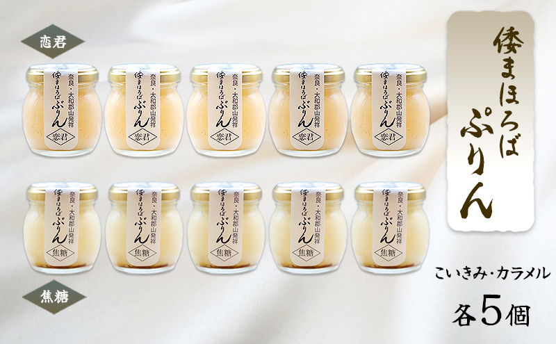 プリン 詰め合わせ 大和まほろば翁豊ぷりん 10個入り こいきみ カラメル 各5個セット 奈良県 大和郡山市 スイーツ お取り寄せ ギフト 贈り物 洋菓子 プレゼント お祝い デザート ぷりん